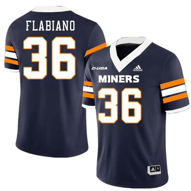 Buzz Flabiano UTEP Jersey,UTEP Miners #36 Buzz Flabiano College Football Jersey,Uniforms-Navy